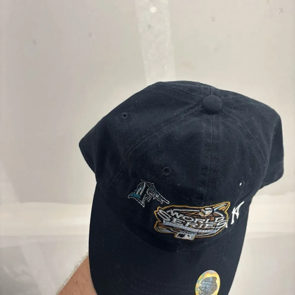 VTG 2003 NY Yankees Marlins World Series New Era Baseball‎ Hat 100th Anniversary